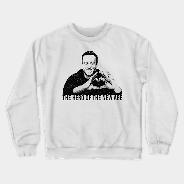 Alexei Navalny "The Hero of the new age", Pray for Navalny Crewneck Sweatshirt by rahmadeli